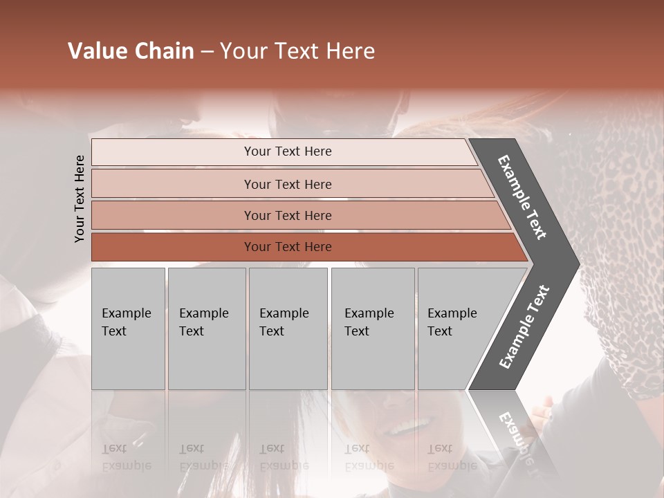 A Group Of People Standing Together In A Circle PowerPoint Template