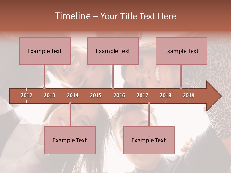 A Group Of People Standing Together In A Circle PowerPoint Template
