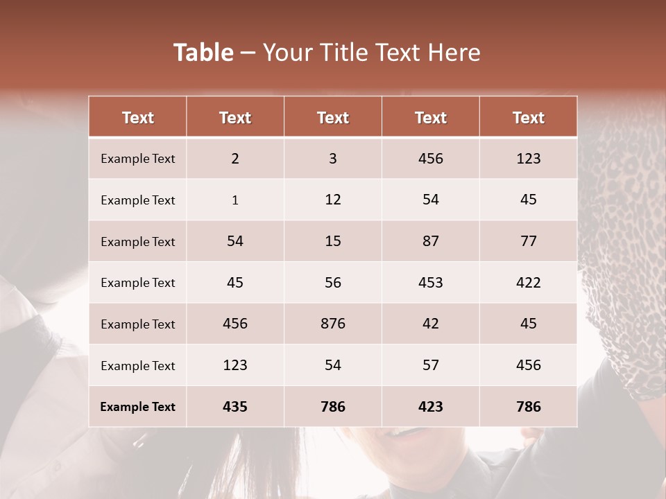 A Group Of People Standing Together In A Circle PowerPoint Template