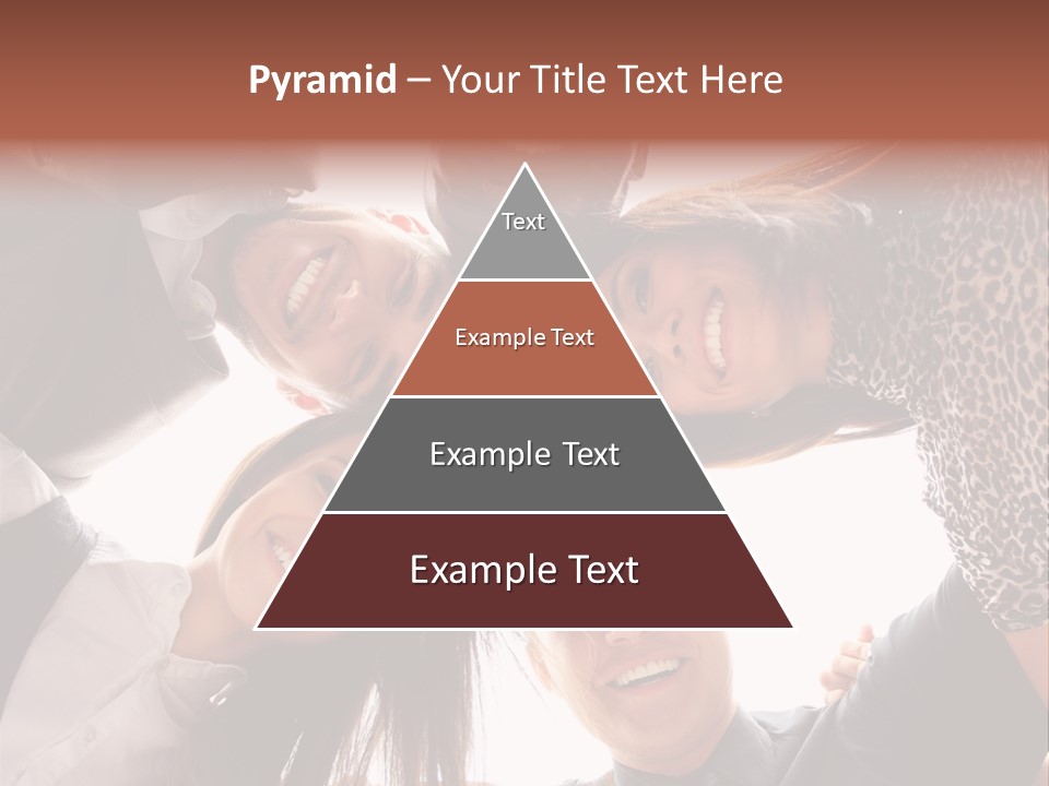 A Group Of People Standing Together In A Circle PowerPoint Template