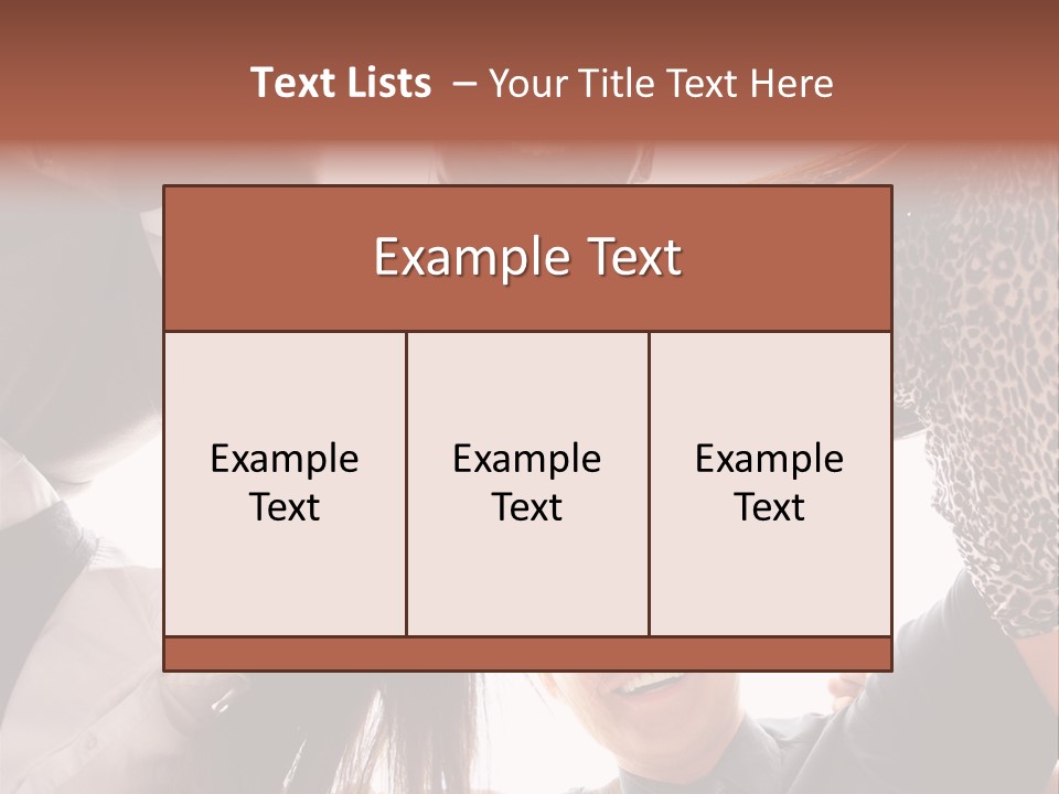 A Group Of People Standing Together In A Circle PowerPoint Template