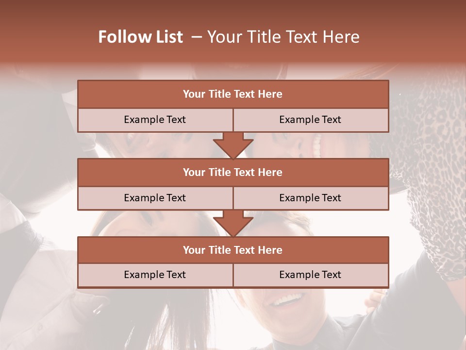 A Group Of People Standing Together In A Circle PowerPoint Template