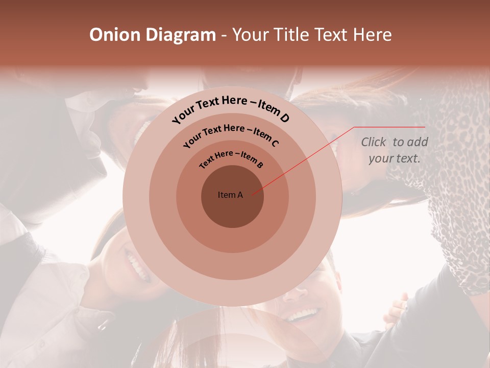 A Group Of People Standing Together In A Circle PowerPoint Template