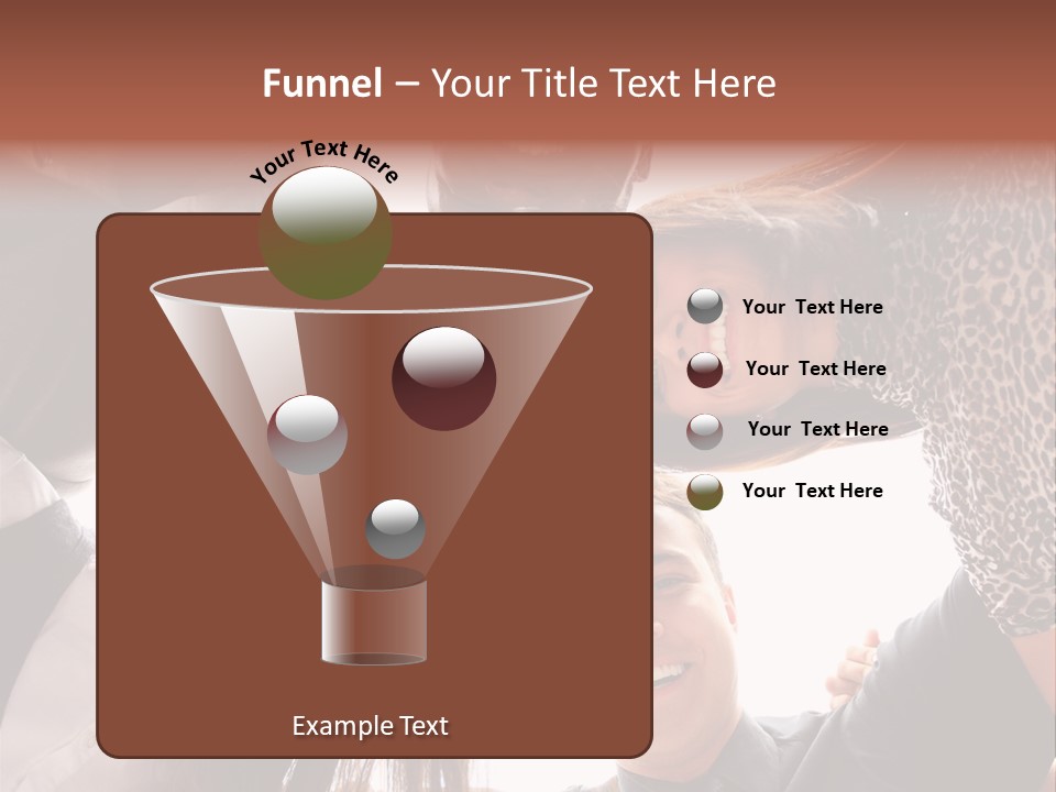 A Group Of People Standing Together In A Circle PowerPoint Template
