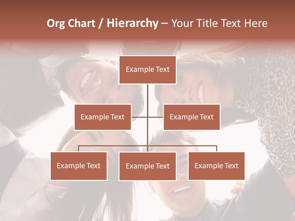 A Group Of People Standing Together In A Circle PowerPoint Template