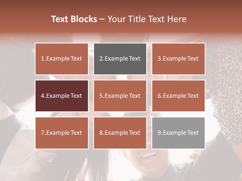 A Group Of People Standing Together In A Circle PowerPoint Template