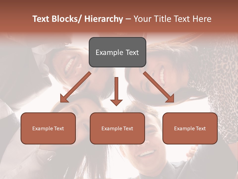 A Group Of People Standing Together In A Circle PowerPoint Template