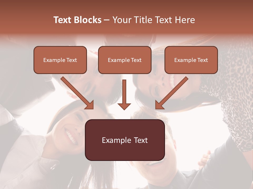 A Group Of People Standing Together In A Circle PowerPoint Template