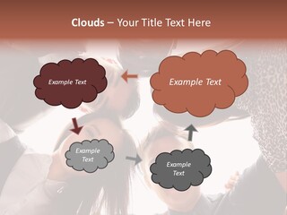 A Group Of People Standing Together In A Circle PowerPoint Template