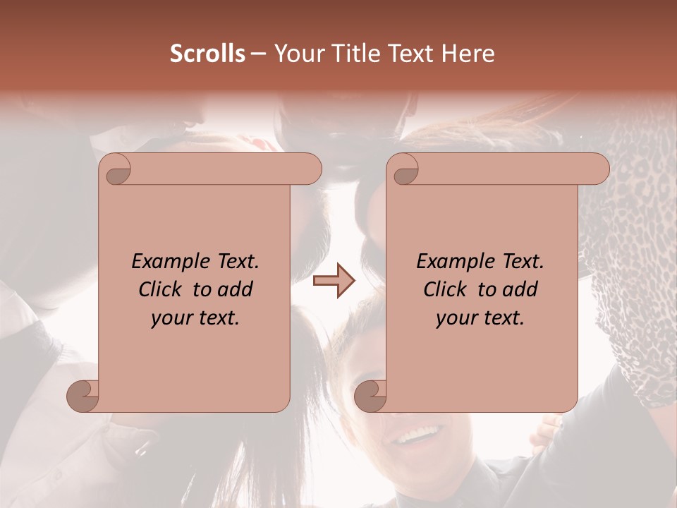 A Group Of People Standing Together In A Circle PowerPoint Template