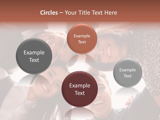 A Group Of People Standing Together In A Circle PowerPoint Template