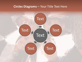 A Group Of People Standing Together In A Circle PowerPoint Template