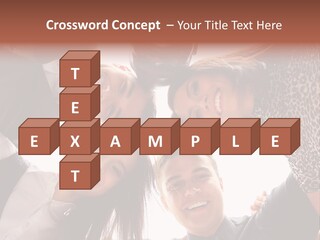 A Group Of People Standing Together In A Circle PowerPoint Template