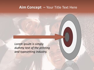 A Group Of People Standing Together In A Circle PowerPoint Template