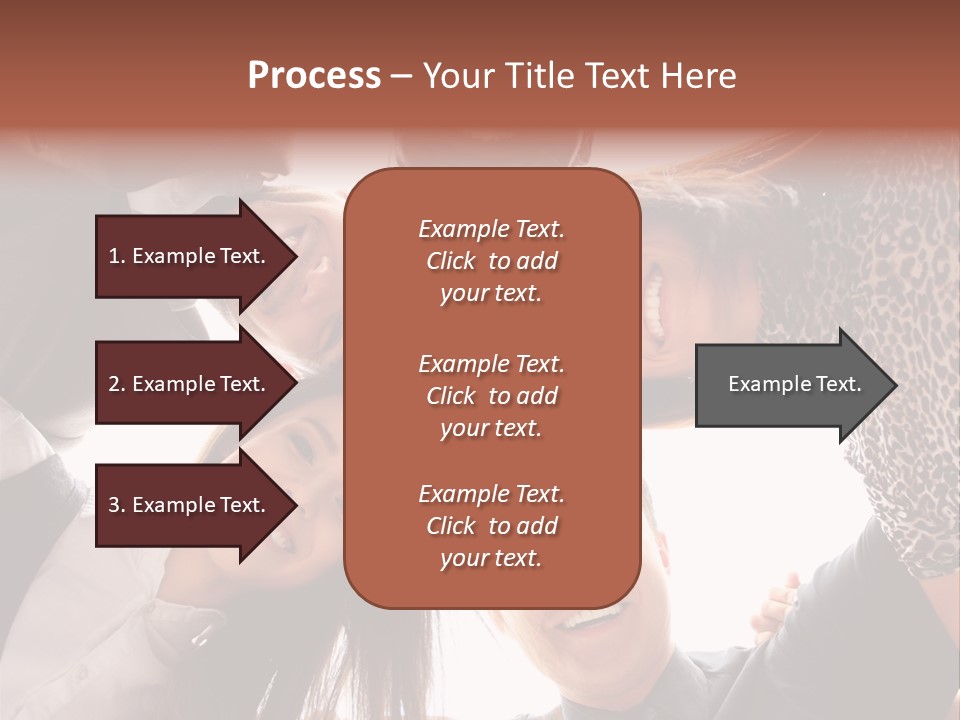 A Group Of People Standing Together In A Circle PowerPoint Template