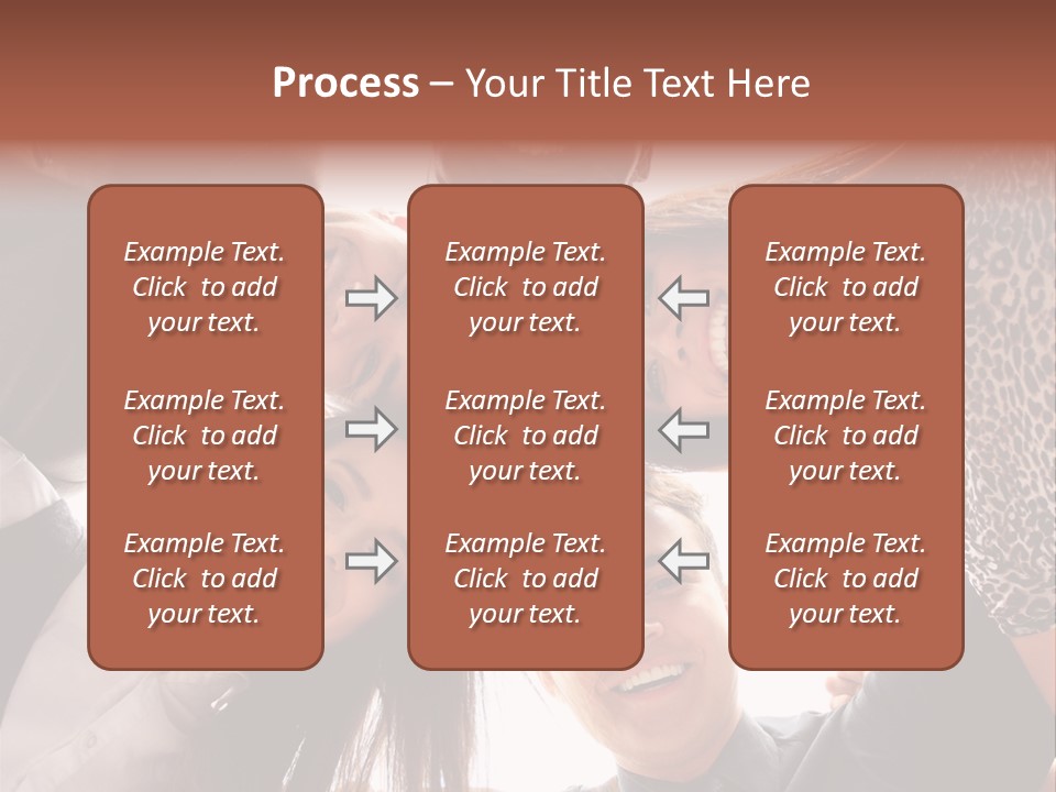 A Group Of People Standing Together In A Circle PowerPoint Template