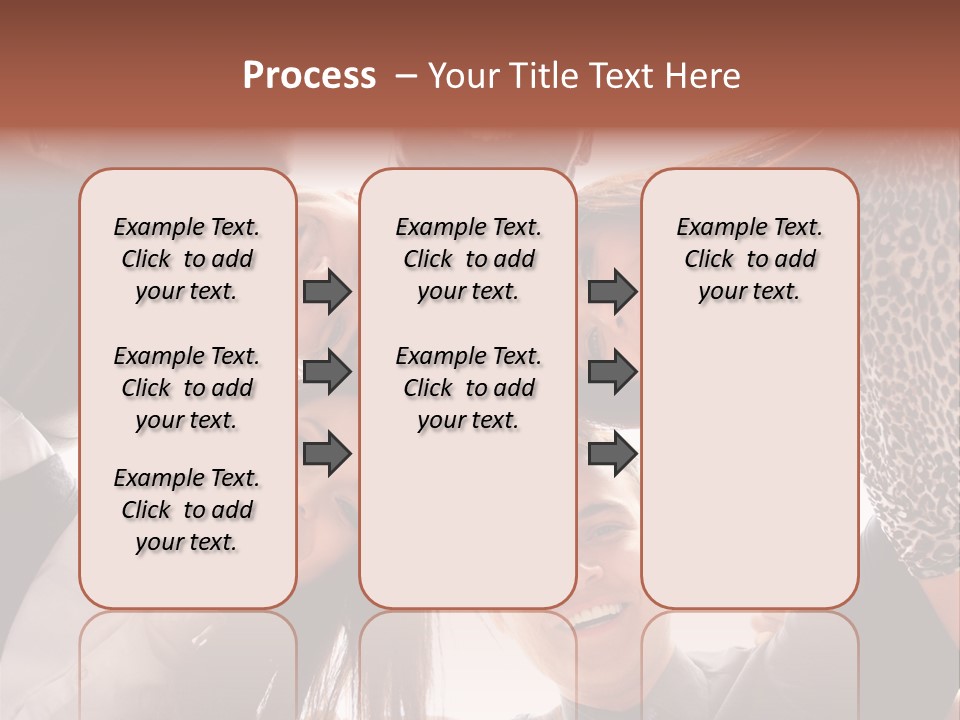 A Group Of People Standing Together In A Circle PowerPoint Template