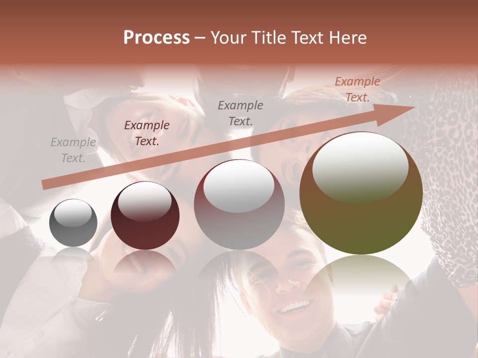 A Group Of People Standing Together In A Circle PowerPoint Template