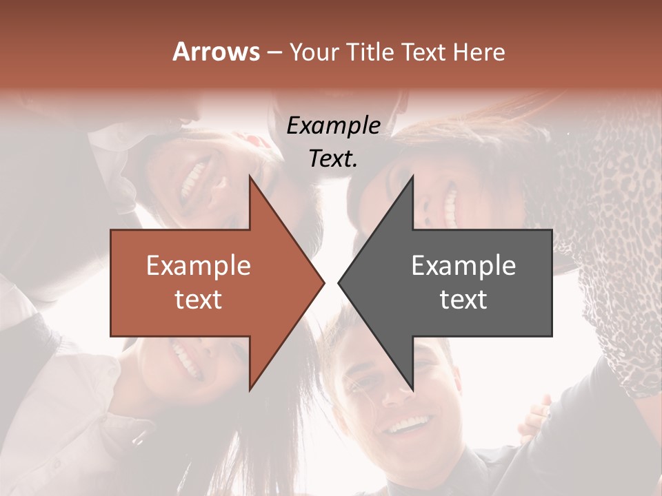 A Group Of People Standing Together In A Circle PowerPoint Template