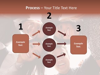 A Group Of People Standing Together In A Circle PowerPoint Template