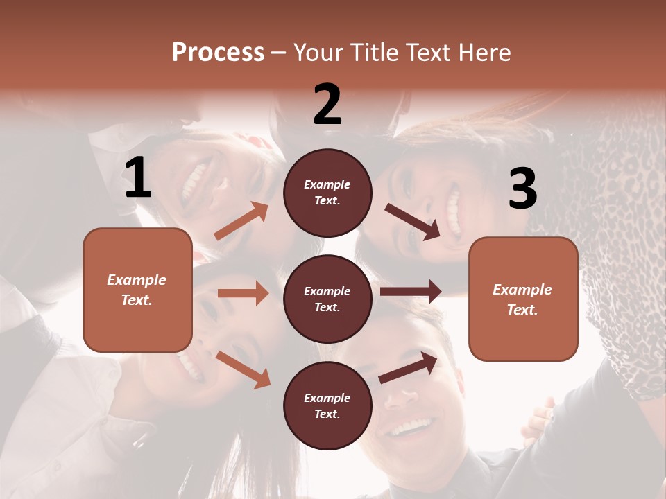 A Group Of People Standing Together In A Circle PowerPoint Template