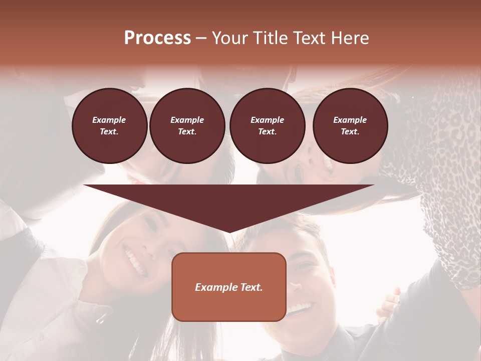 A Group Of People Standing Together In A Circle PowerPoint Template