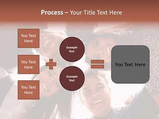 A Group Of People Standing Together In A Circle PowerPoint Template