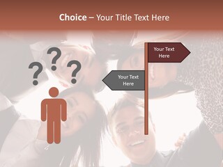 A Group Of People Standing Together In A Circle PowerPoint Template