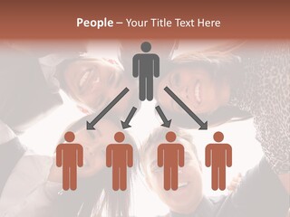 A Group Of People Standing Together In A Circle PowerPoint Template