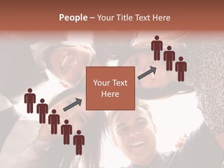 A Group Of People Standing Together In A Circle PowerPoint Template