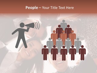 A Group Of People Standing Together In A Circle PowerPoint Template