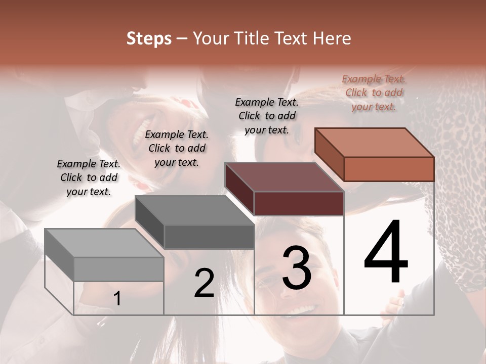 A Group Of People Standing Together In A Circle PowerPoint Template