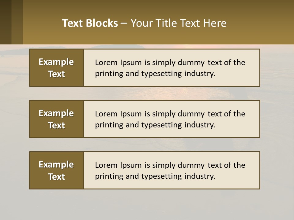 A Woman Is Sitting On The Beach At Sunset PowerPoint Template