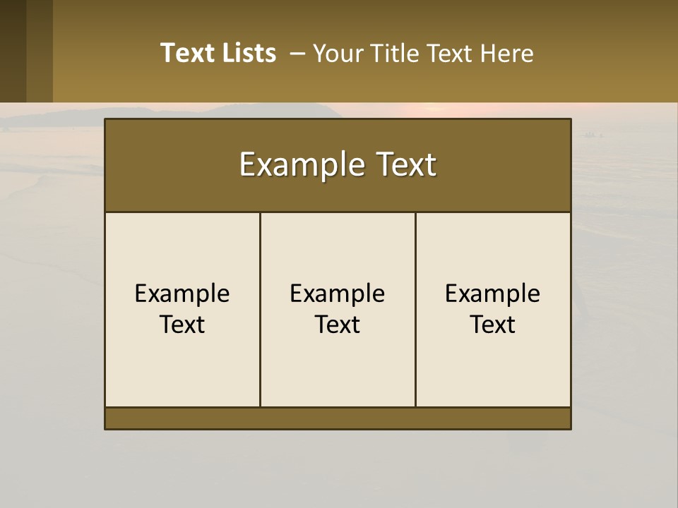 A Woman Is Sitting On The Beach At Sunset PowerPoint Template