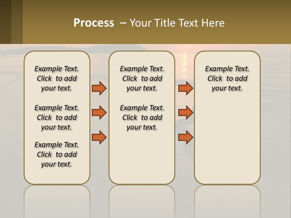 A Woman Is Sitting On The Beach At Sunset PowerPoint Template
