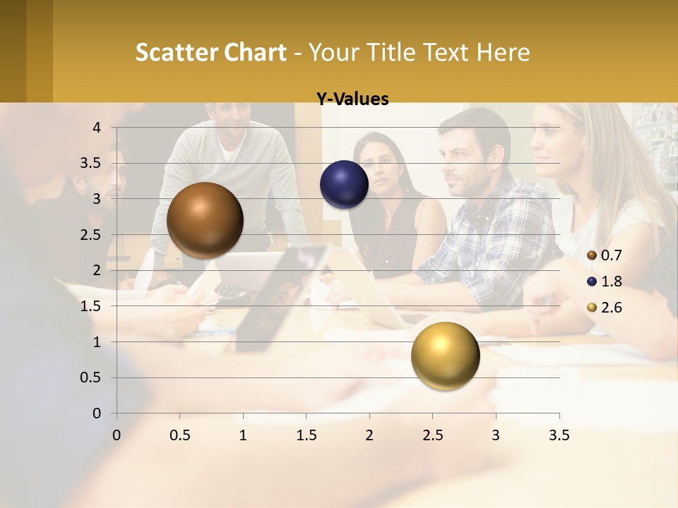A Group Of People Sitting Around A Conference Table PowerPoint Template