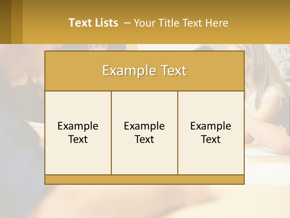A Group Of People Sitting Around A Conference Table PowerPoint Template