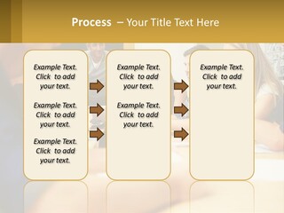 A Group Of People Sitting Around A Conference Table PowerPoint Template