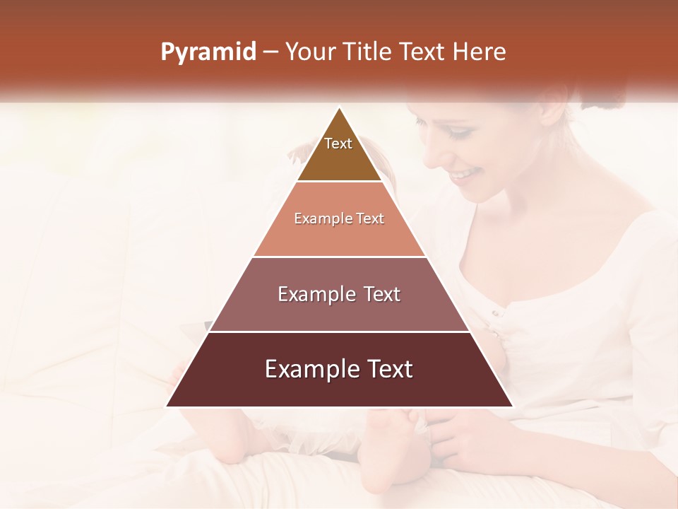 A Woman Holding A Baby While Looking At A Tablet PowerPoint Template