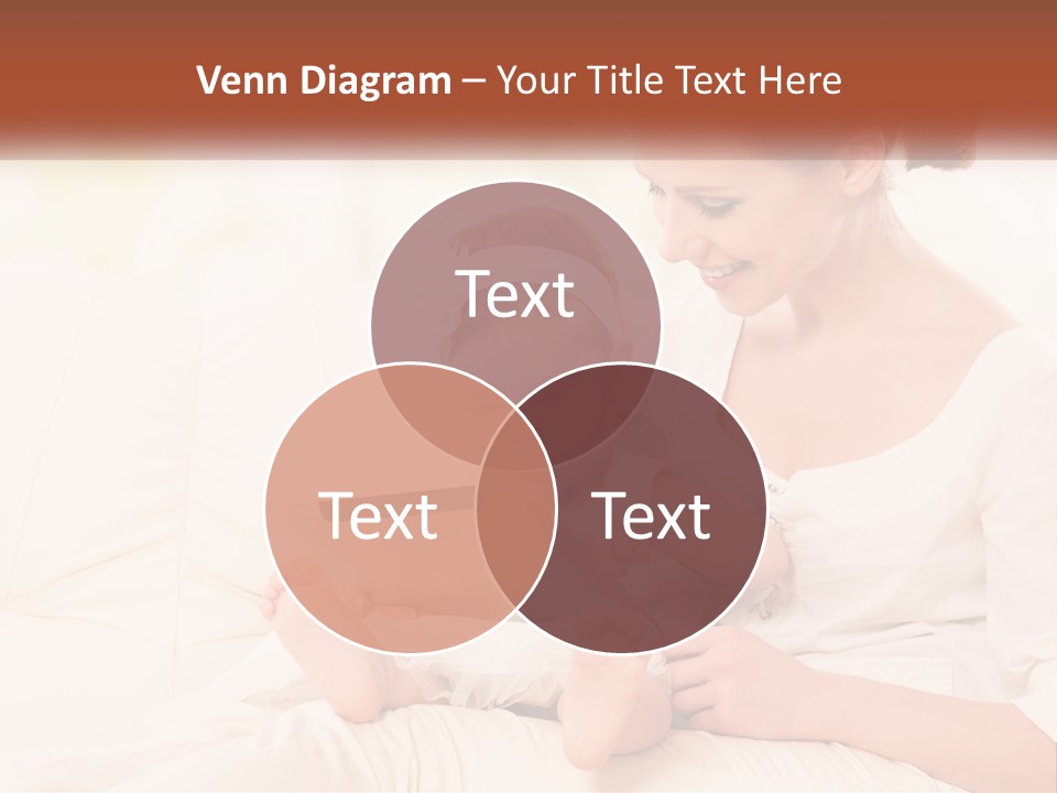 A Woman Holding A Baby While Looking At A Tablet PowerPoint Template