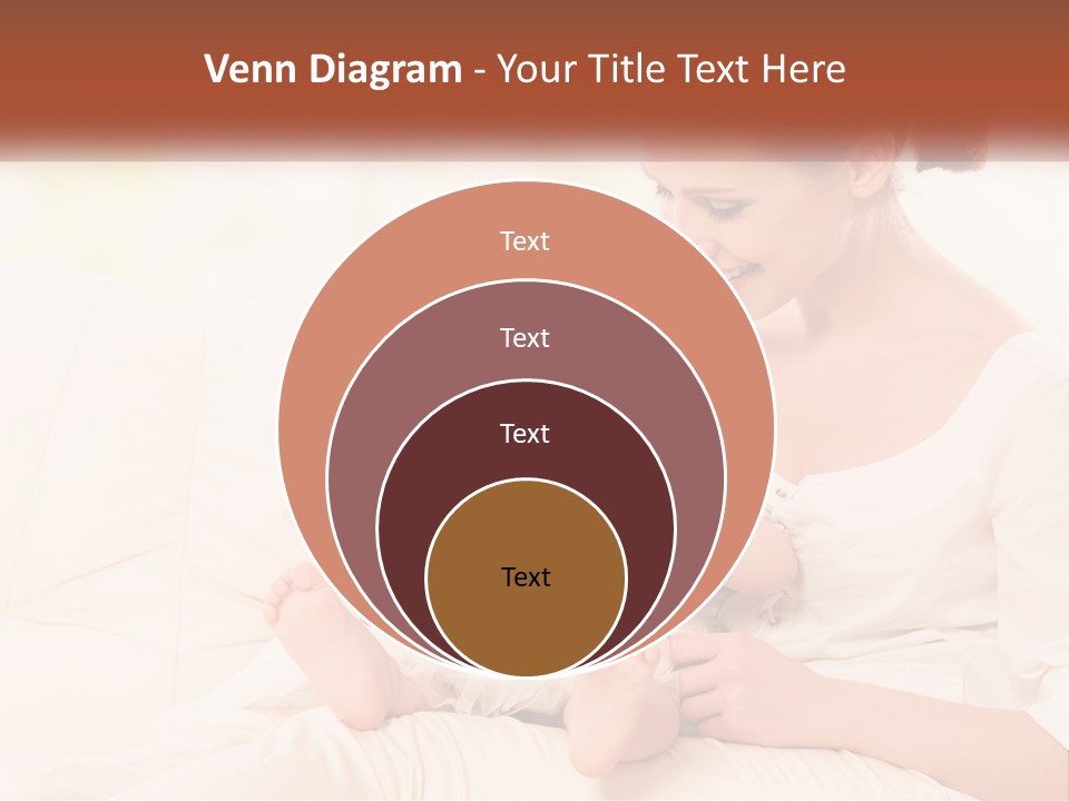 A Woman Holding A Baby While Looking At A Tablet PowerPoint Template