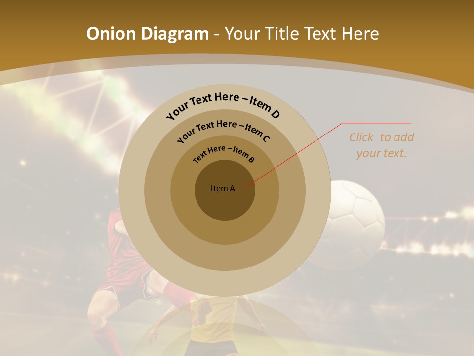 Two Soccer Players Kicking A Soccer Ball On A Field PowerPoint Template