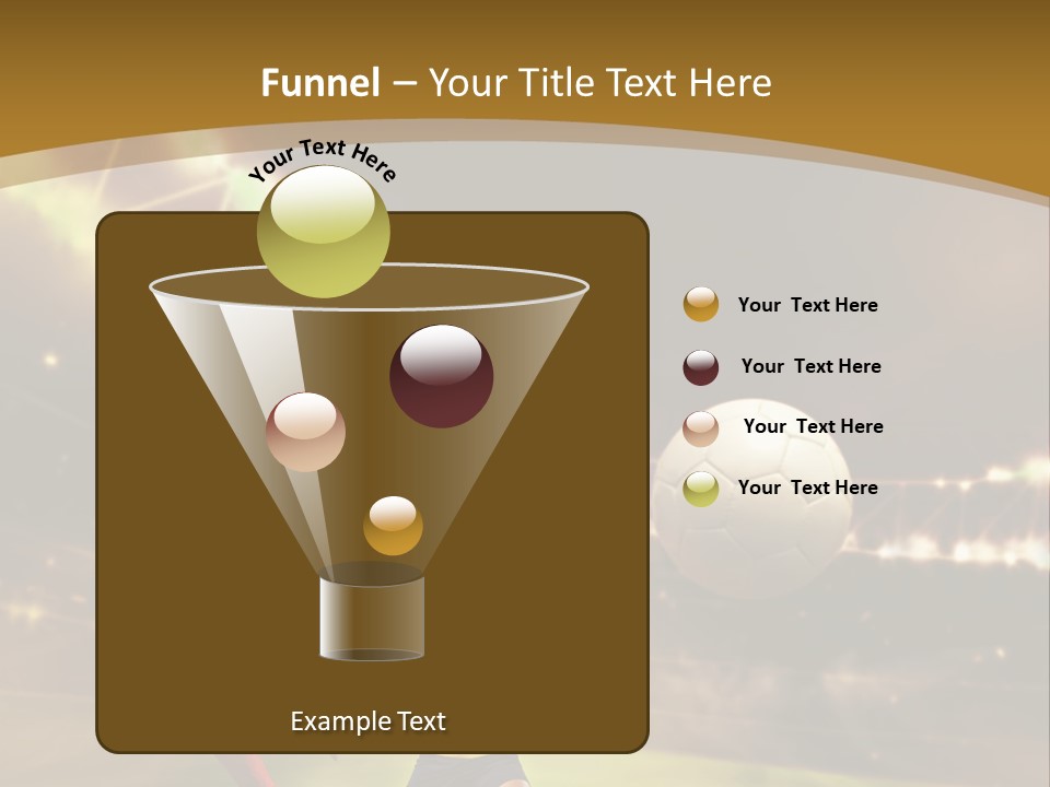 Two Soccer Players Kicking A Soccer Ball On A Field PowerPoint Template