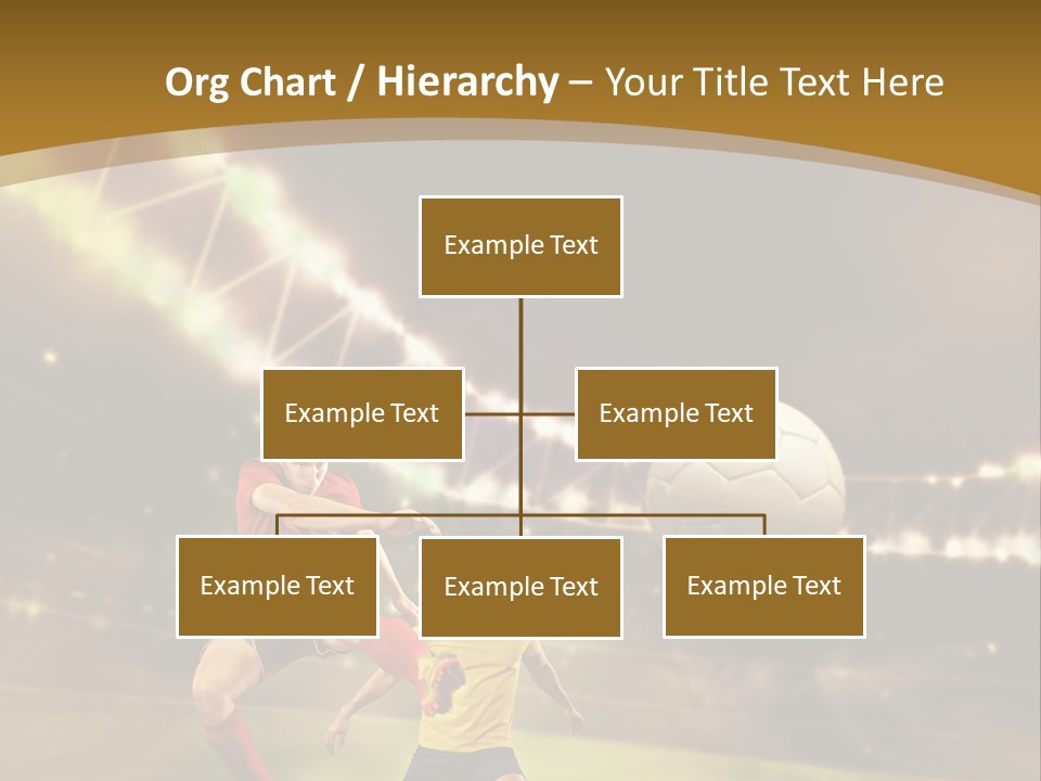 Two Soccer Players Kicking A Soccer Ball On A Field PowerPoint Template