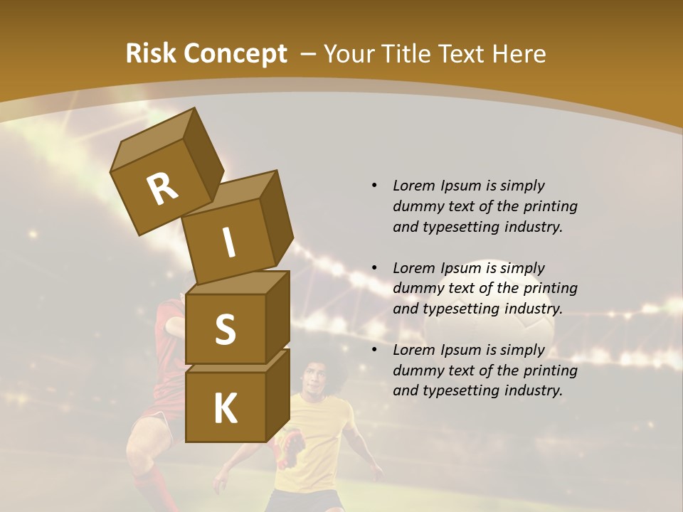 Two Soccer Players Kicking A Soccer Ball On A Field PowerPoint Template