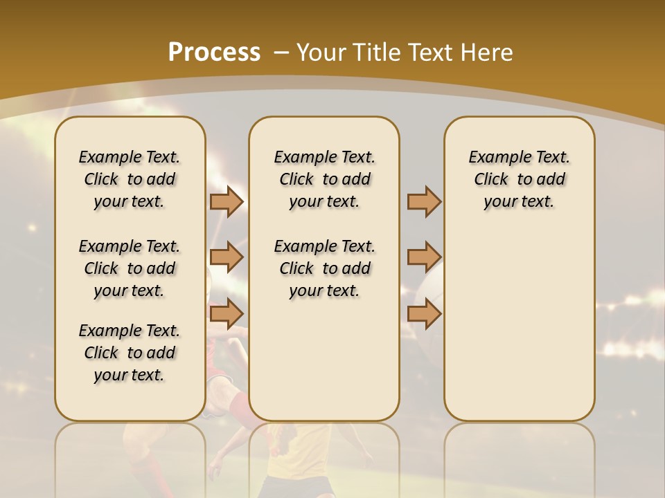 Two Soccer Players Kicking A Soccer Ball On A Field PowerPoint Template