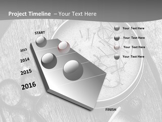 A Black And White Photo Of Scissors And A Hat On A Wooden Table PowerPoint Template