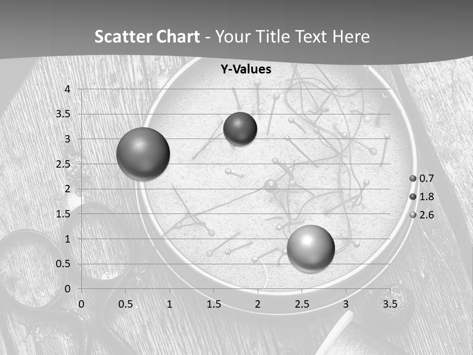 A Black And White Photo Of Scissors And A Hat On A Wooden Table PowerPoint Template