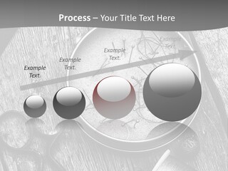 A Black And White Photo Of Scissors And A Hat On A Wooden Table PowerPoint Template