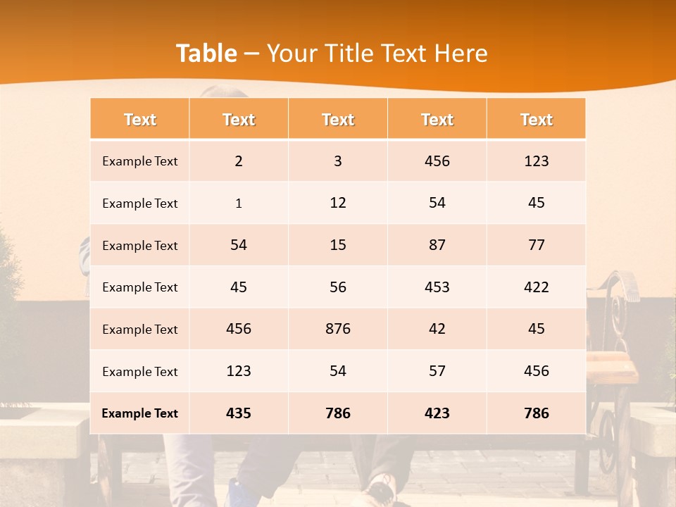 A Man And Woman Sitting On A Bench In Front Of A Building PowerPoint Template